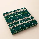 Vagues Tropicales - Tissu Wax Essentiel Ronvital 100% Coton - Vert Émeraude
